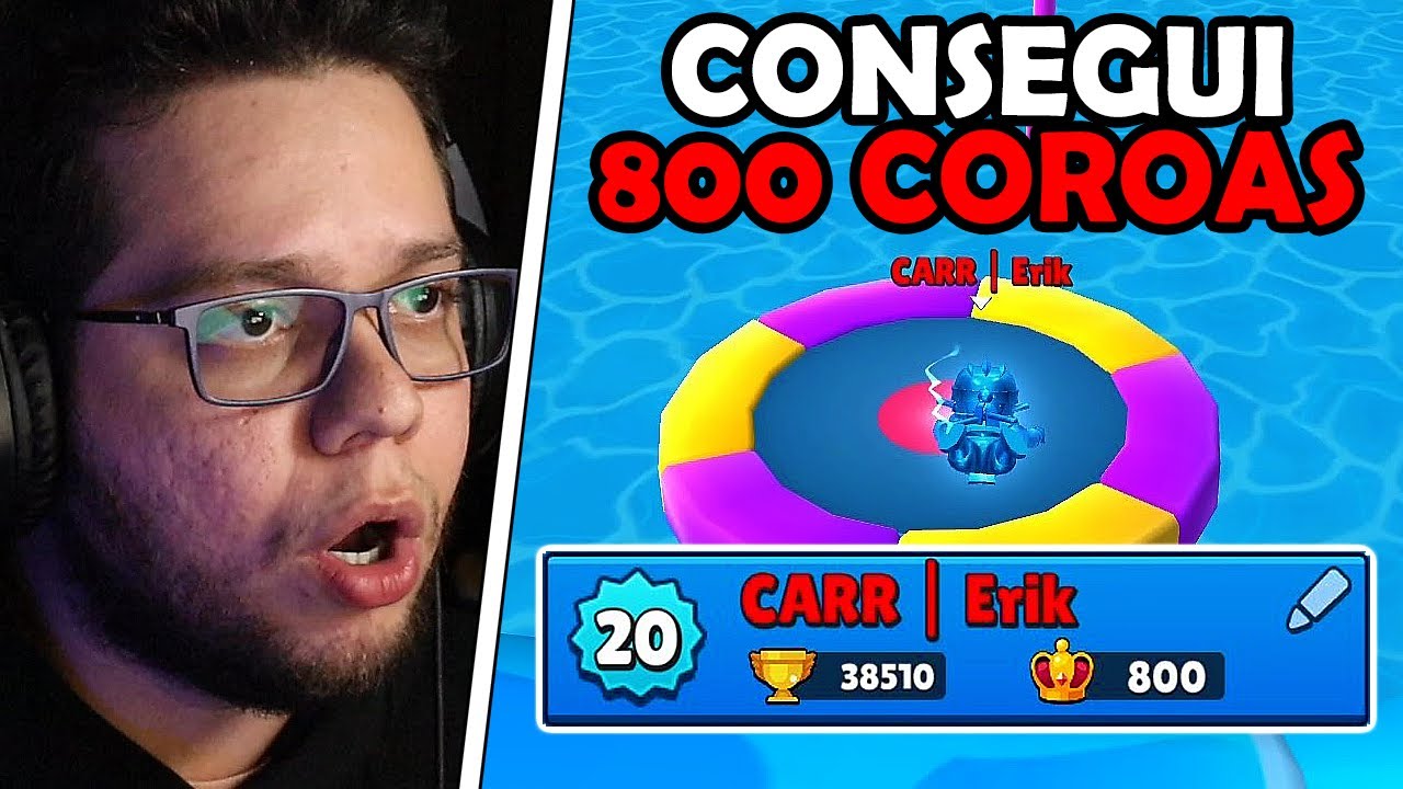 Joguei FOCADO EM GANHAR e CONSEGUI 800 COROAS no Stumble Guys