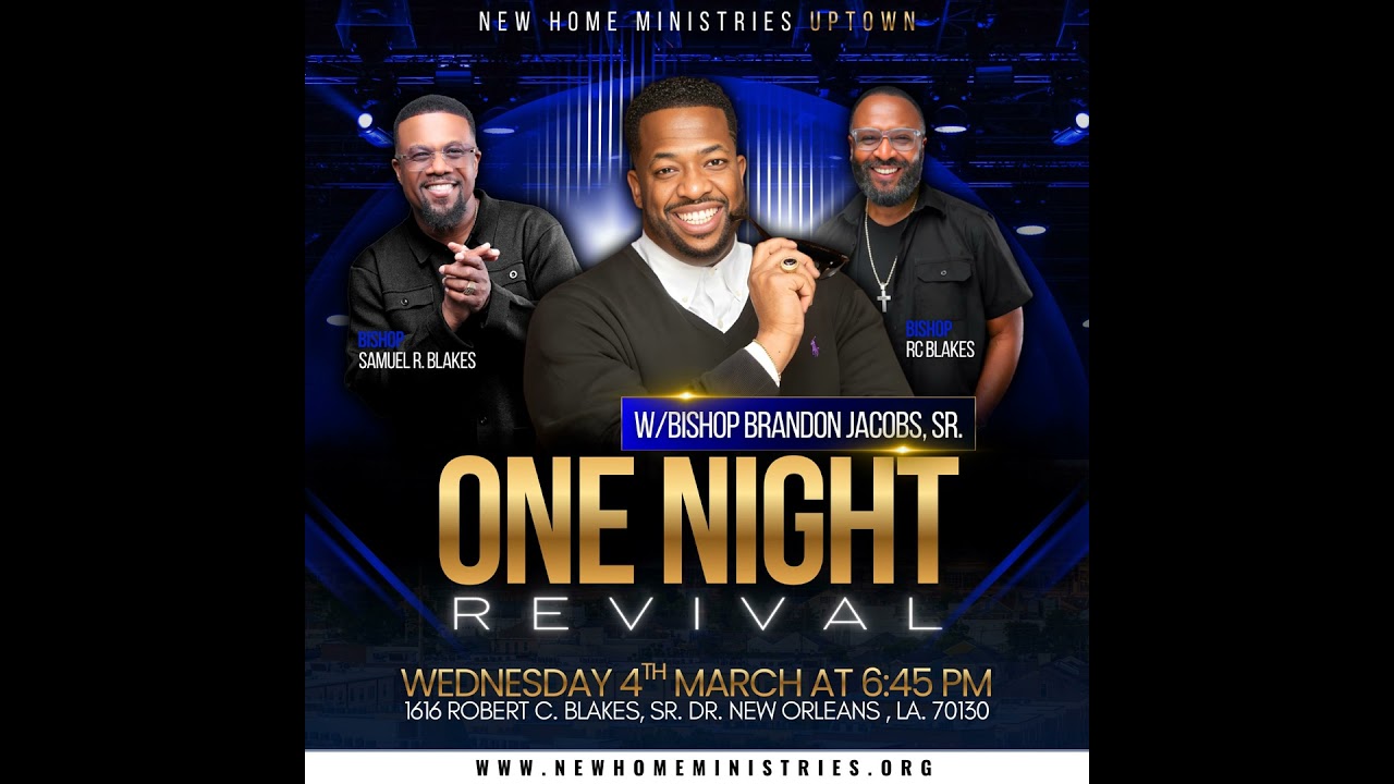 One Night Revival with Bishop Brandon Jacobs, Sr.