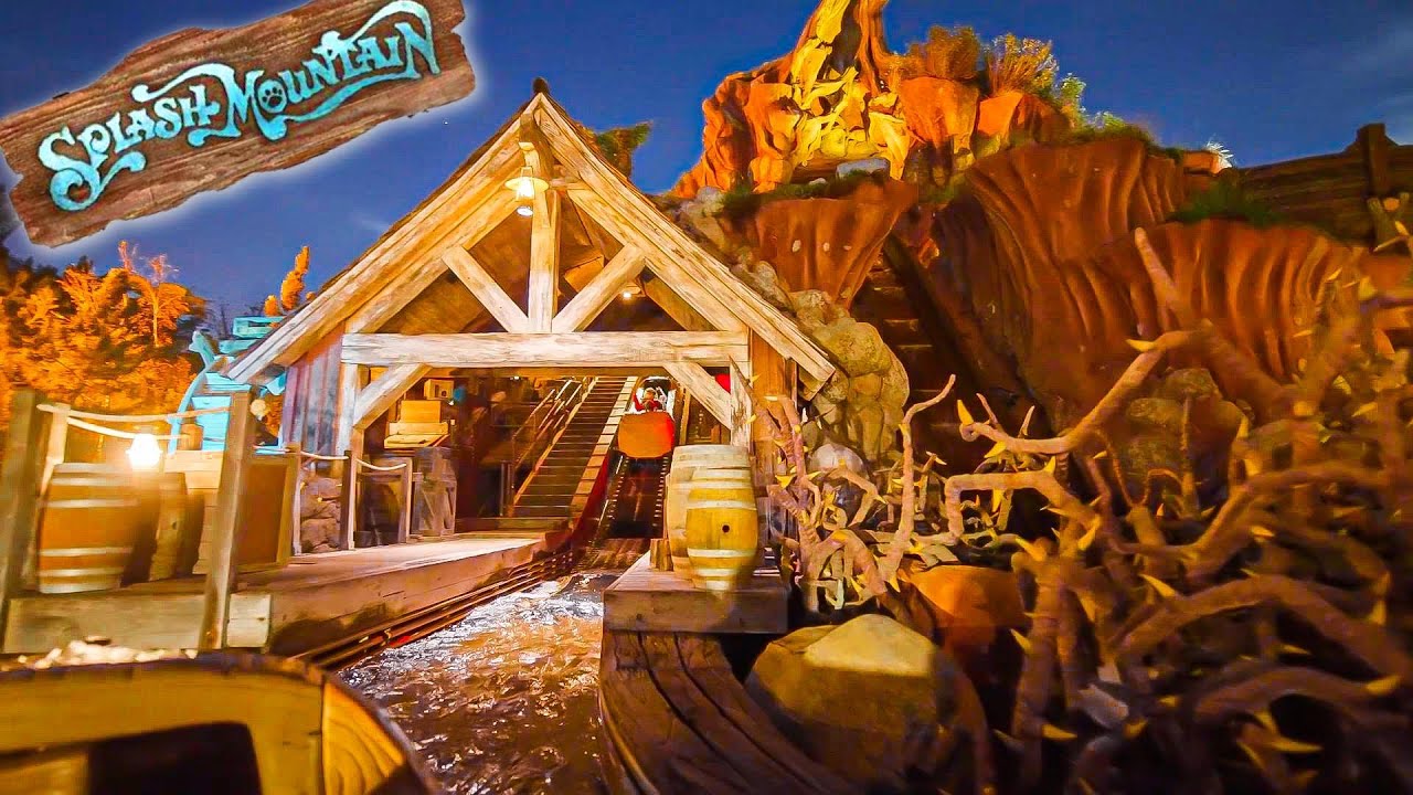 日本より怖い安全バーが付いていないアメリカのスプラッシュ・マウンテン・カリフォルニアディズニー/Splash Mountain at Disneyland California