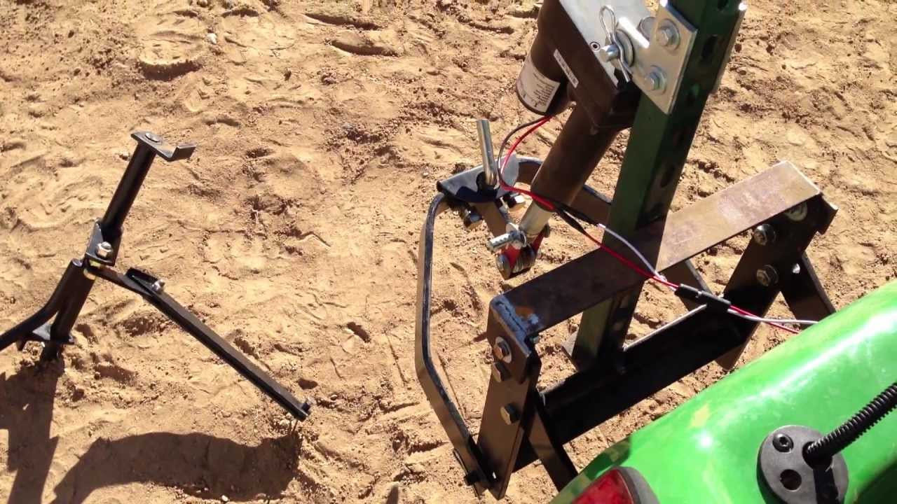 John Deere X500 electric sleeve hitch conversion.