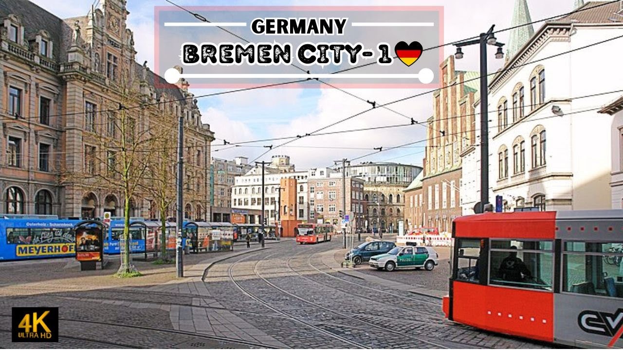 Exploring City of Bremen Germany part 1of 3 | Relaxation E-bike tour 4K HDR