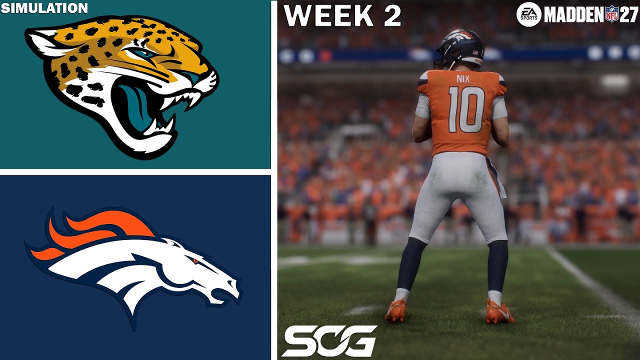 Madden NFL 27 | Симуляция лучших моментов 2-й недели: Jaguars против Broncos