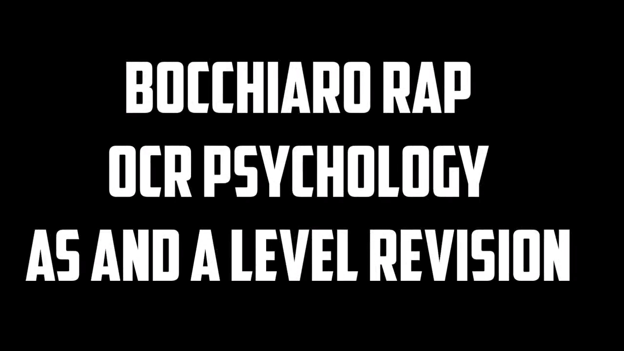 Bocchiaro Rap - OCR AS and A Level Psychology Revision