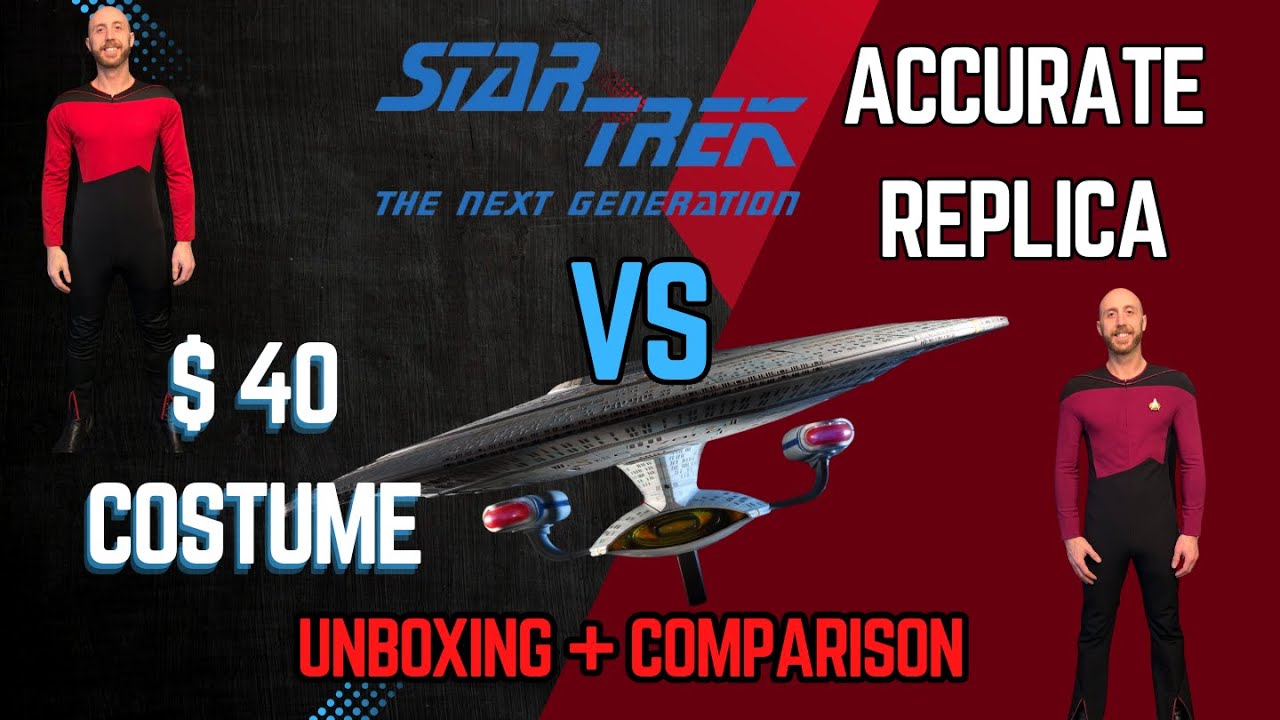 Cosermart Star Trek TNG Costume Review VS Accurate Replica! + Unboxing!