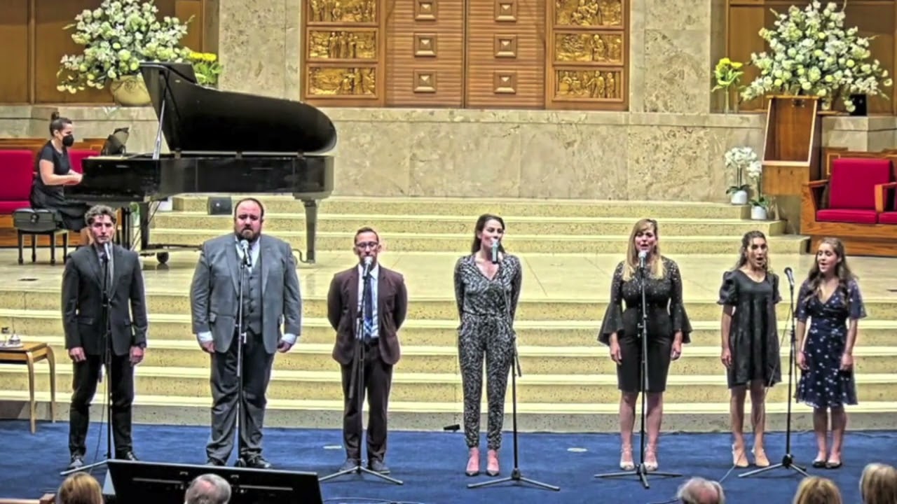 Cast members of Fiddler on the Roof in Yiddish sing Sabbath Prayer and Sunrise, Sunset