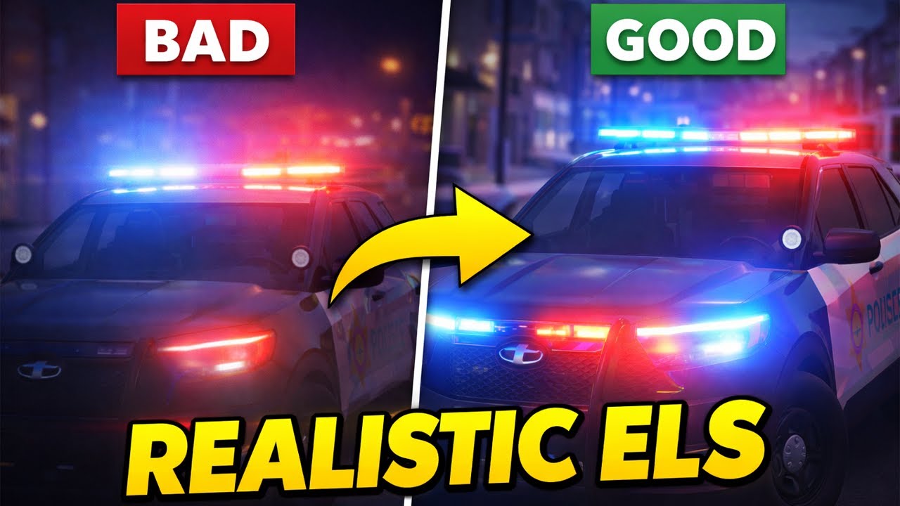 Как создать РЕАЛИСТИЧНЫЕ аварийные светильники в ERLC