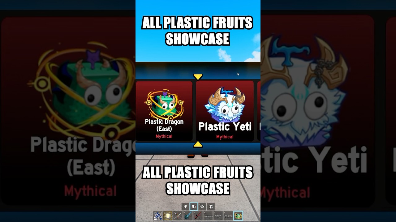 All Plastic Bloxfruits Showcase #bloxfruit #roblox #bloxfruits #dispecs