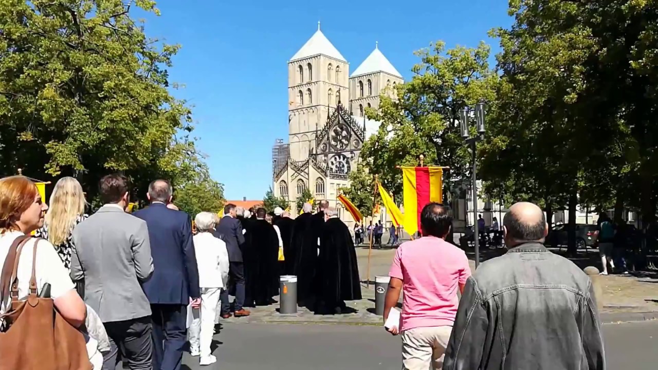 (07) Prinzipalmarkt - Blaskapelle - Ein Haus voll Glorie schauet - Grosse Prozession (Münster)