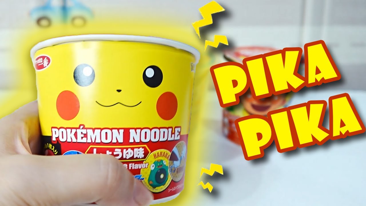 👉 Pok&eacute;mon Ramen Unboxing! 🍜 Japanese Instant Noodles ft. Anpanman!
