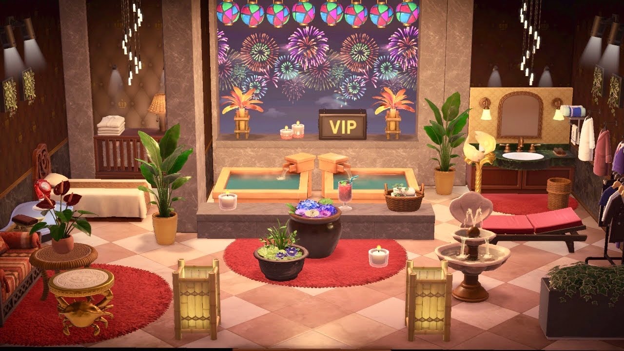 【あつ森】【ホテル】紳士なトンファンを花火大会なVIPルームにご招待！！　【あつまれどうぶつの森】