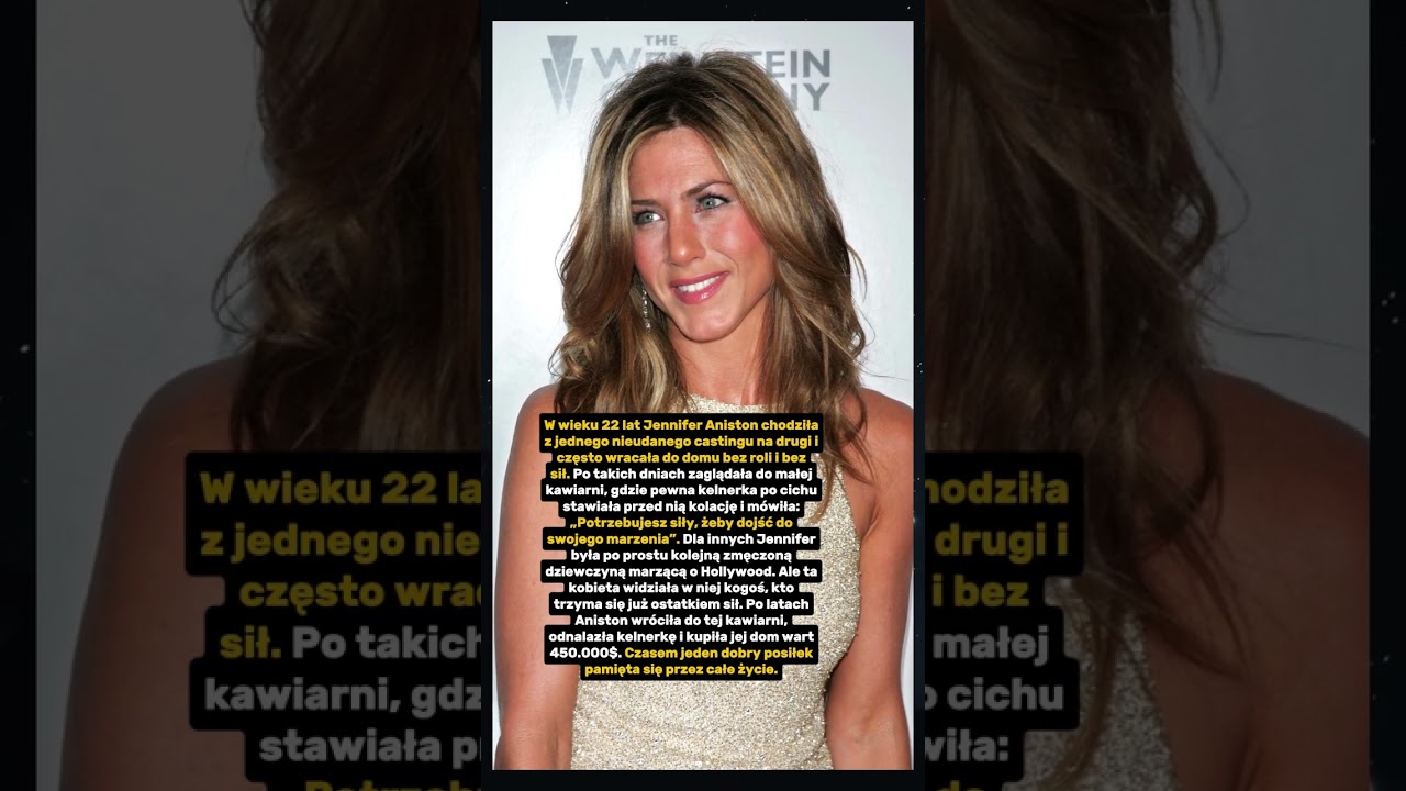 Jennifer Aniston i kelnerka, kt&oacute;ra karmiła ją po nieudanych castingach.