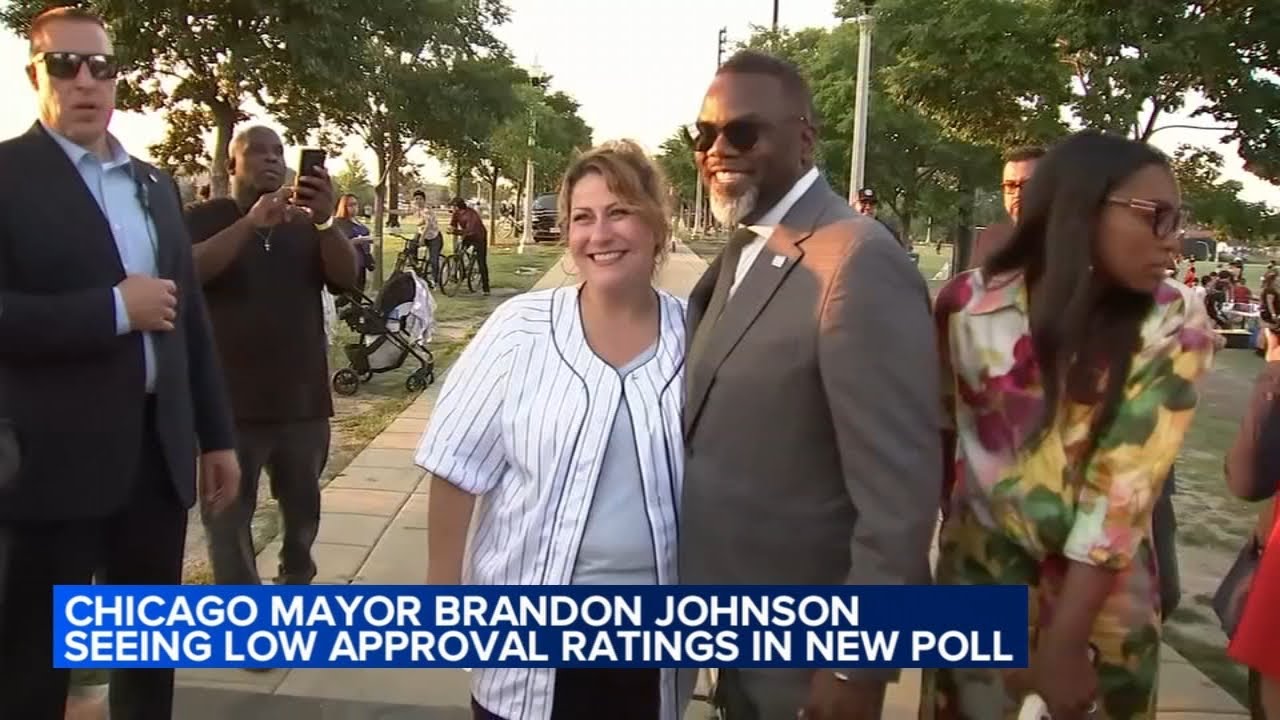 Chicago Mayor Brandon Johnson seeing low approval ratings in new poll