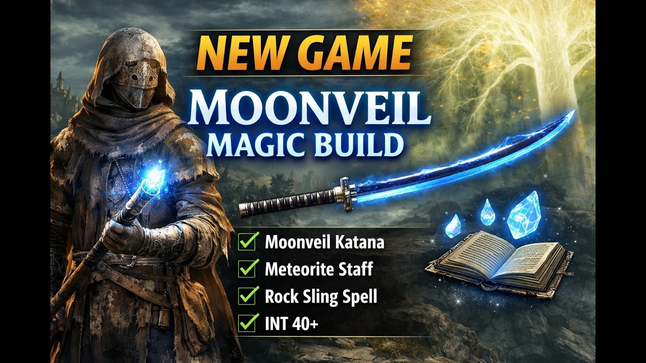 Fresh character → Full Moonveil Magic Build | Elden Ring