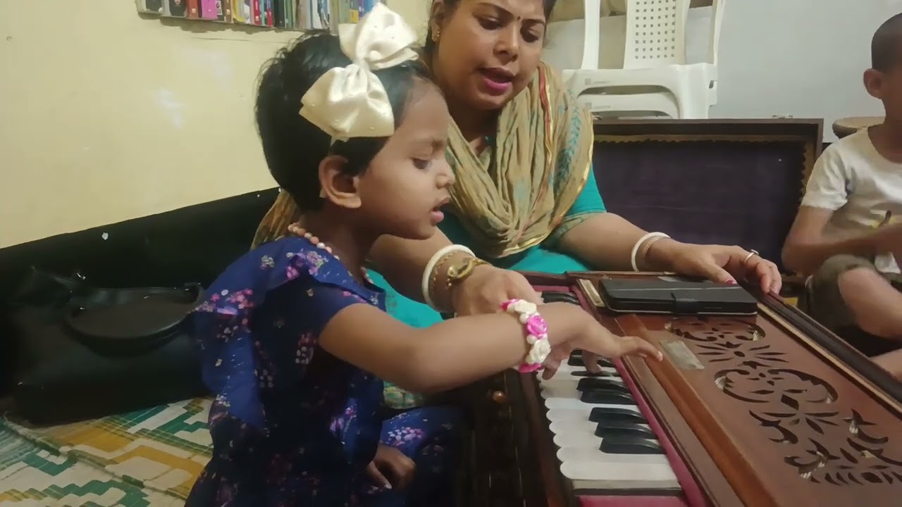 Learn and practice singing with Harmonium by kid| Song practice by kid- Youtube video