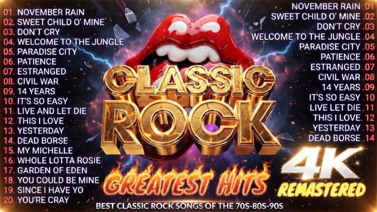 Best Of Classic Rock Songs Of All Time🔥ACDC,Bon Jovi,Metallica, Guns N'Roses 🎸⚡ Classic Rock Songs