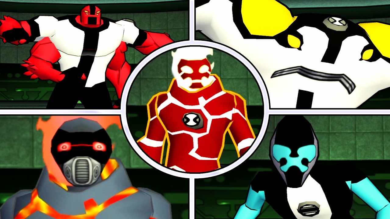 BEN 10 - Protector of Earth - All the Aliens in the Game!