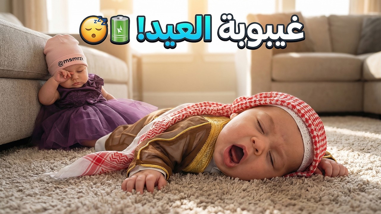 فلوق توأم الذكاء الاصطناعي  | اول يوم في عيد الفطر 🎉✨ (تجميع العيديات) 