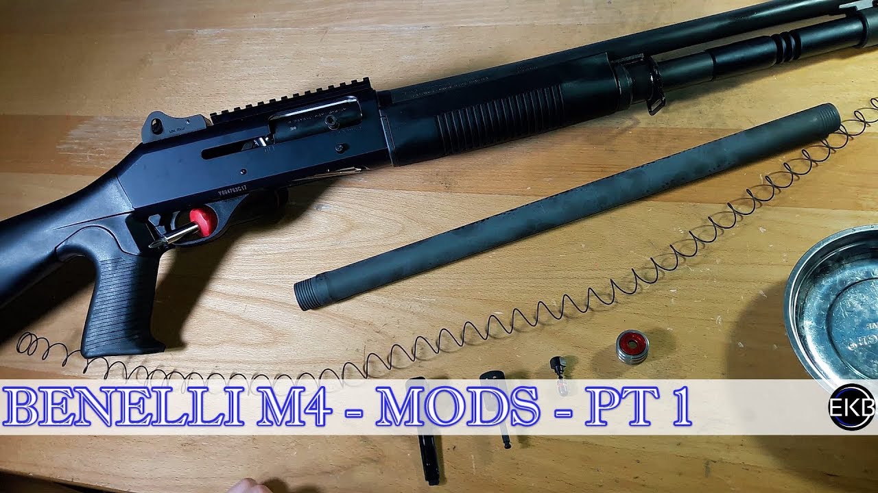 Руководство по модификации Benelli M4 | Затворная задержка, трубка магазина, предохранитель, затв...