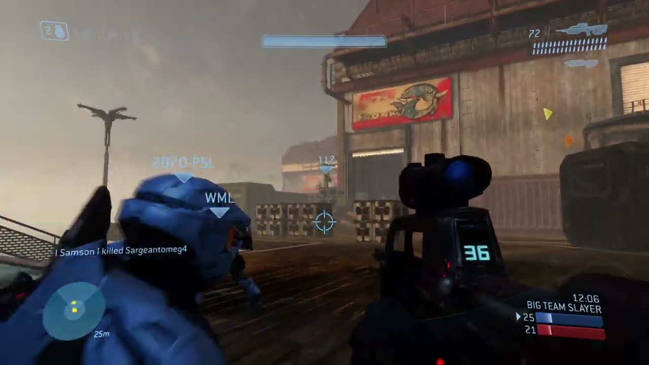 Halo 3 Multiplayer MCC #206 - Big Team Slayer - Longshore