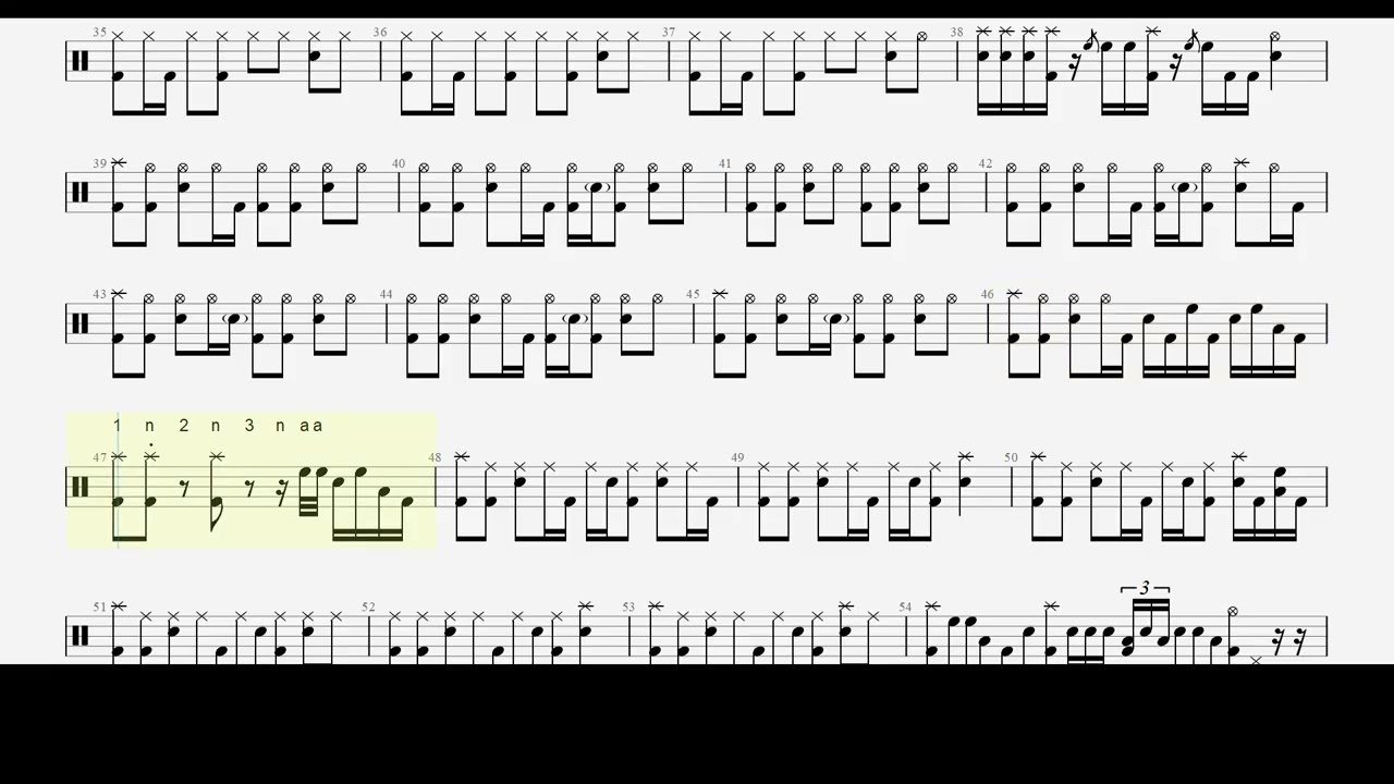 [lv.6]┃Zpecial - 不理痛┃ 鼓譜 ┃Drums Score