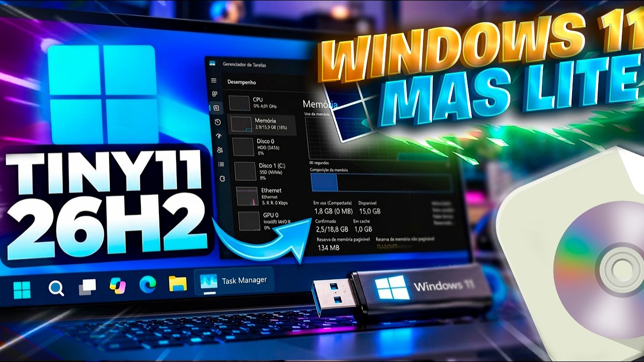 NUEVO! Windows 11 26H2 Tiny11 / Versi&oacute;n M&Aacute;S RAPIDA y LIGERA de Windows 11