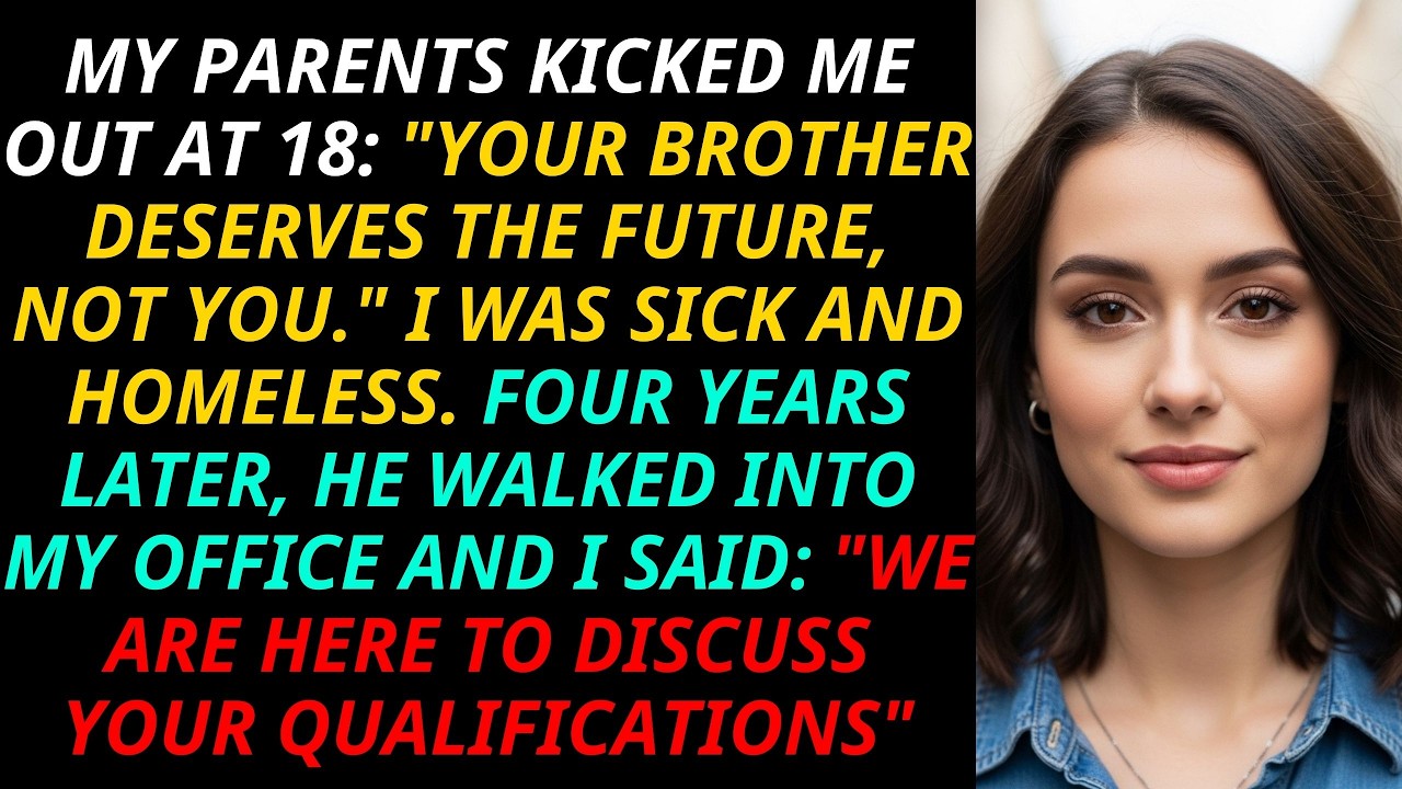 My Parents Kicked Out at 18 for My Brother’s “Future” — Four Years Later, I Was His Interviewer