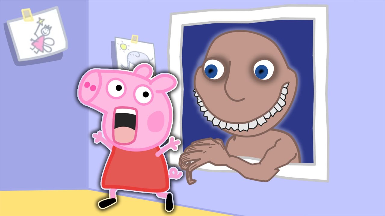 Peppa Pig Escape From The Man from The Window in Peppa Episodes