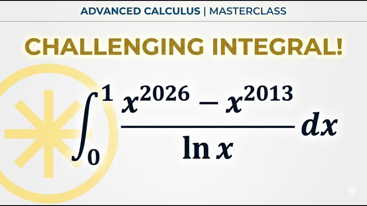 Feynman's Trick ||  Solving the 2026 Calculus Challenge II NOOR ALAM || MATHS ACADEMY