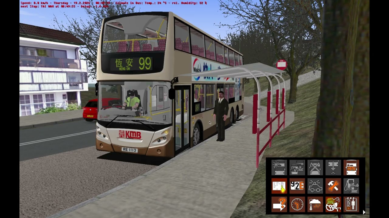 [鐵甲上西貢跑99] [L廠鐵甲亂入西貢市] [車手跑西貢] OMSI 2 KMB 99 西貢-恆安(ATEE3 RE1113)