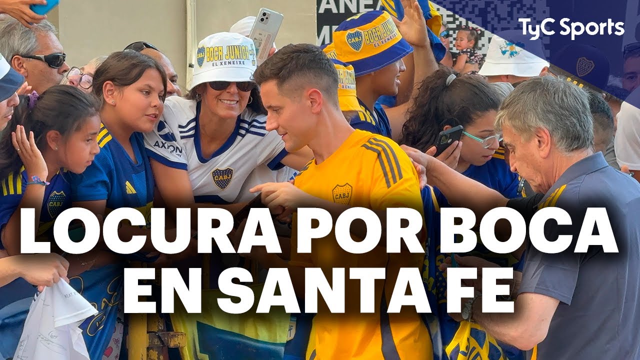 LOCURA por BOCA en su llegada a SANTA FE 🔥 FERVOR por ANDER HERRERA, quien disfrutó con la gente.