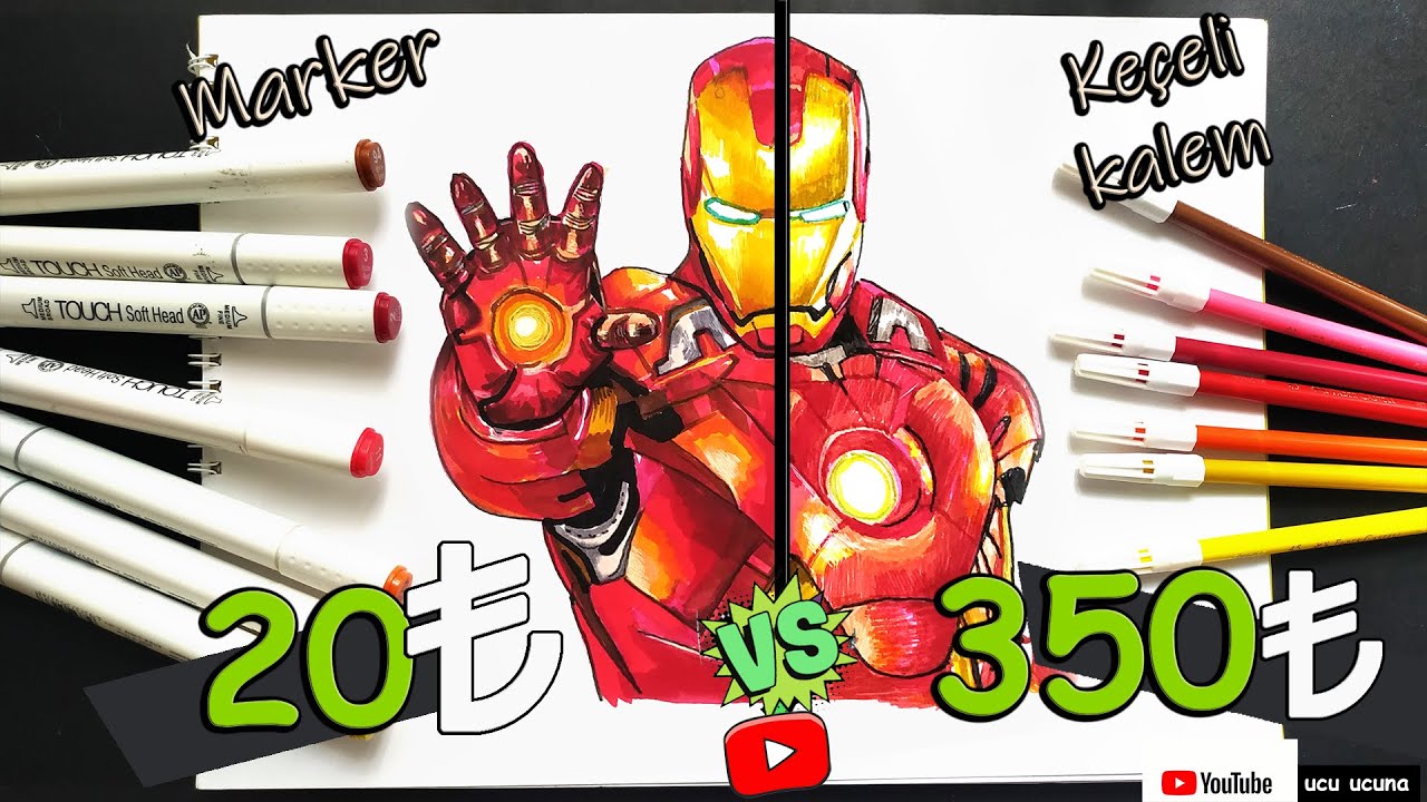 20TL vs 350TL MARKER Sanatı Ucuz vs Pahalı !!