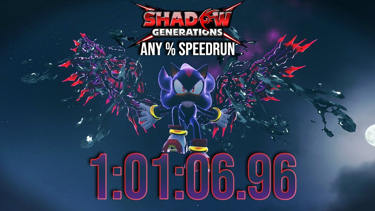 Shadow Generations - Any% Speedrun ( 1:01:06.96 LRT | 1:05:54.07 RTA )
