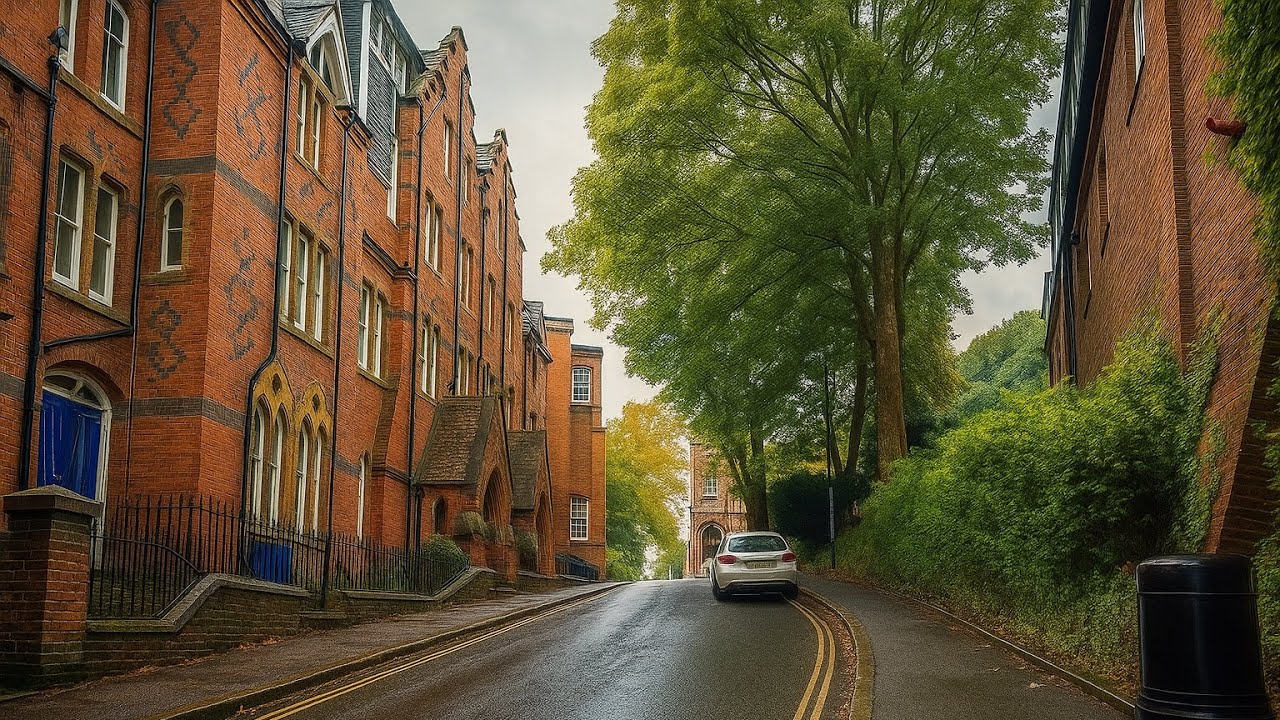 LONDON Rainy Morning Walk [4K] | Harrow on the Hill 