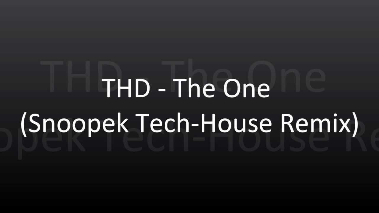 THD - The One [Snoopek Tech-House Remix][Full HD Sound] 1080p