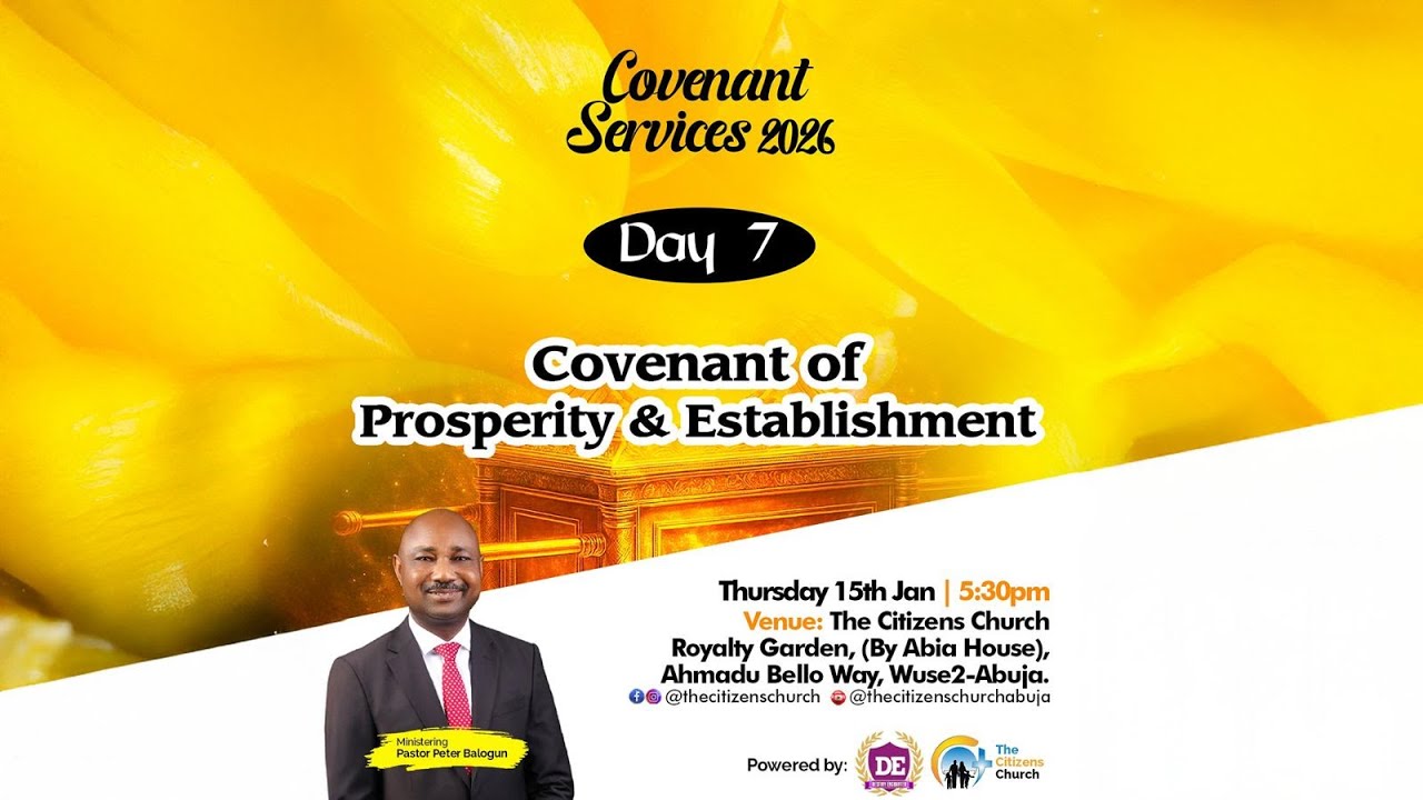 Covenant Of Prosperity & Establishment - Pastor Peter Balogun