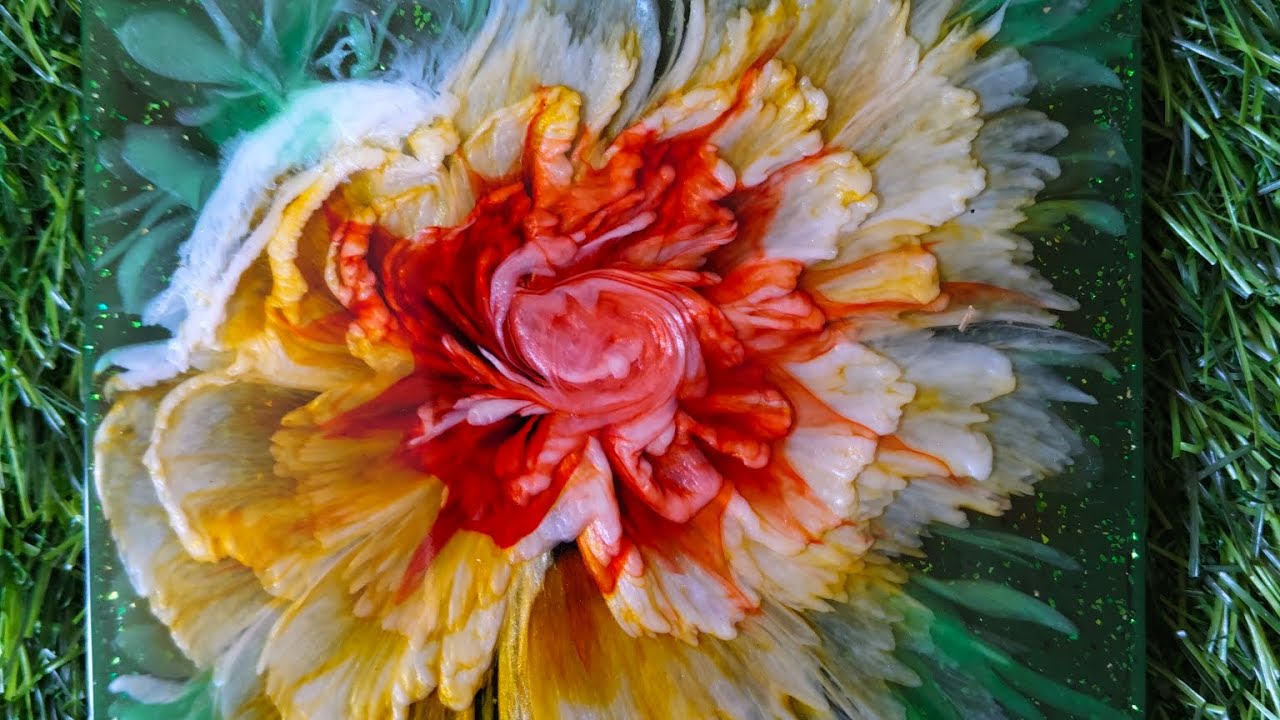 Resin 3D Bloom #diy #resinphotoframe #epoxyresinart #resinart #resincrafts #epoxy #resinartist#resin