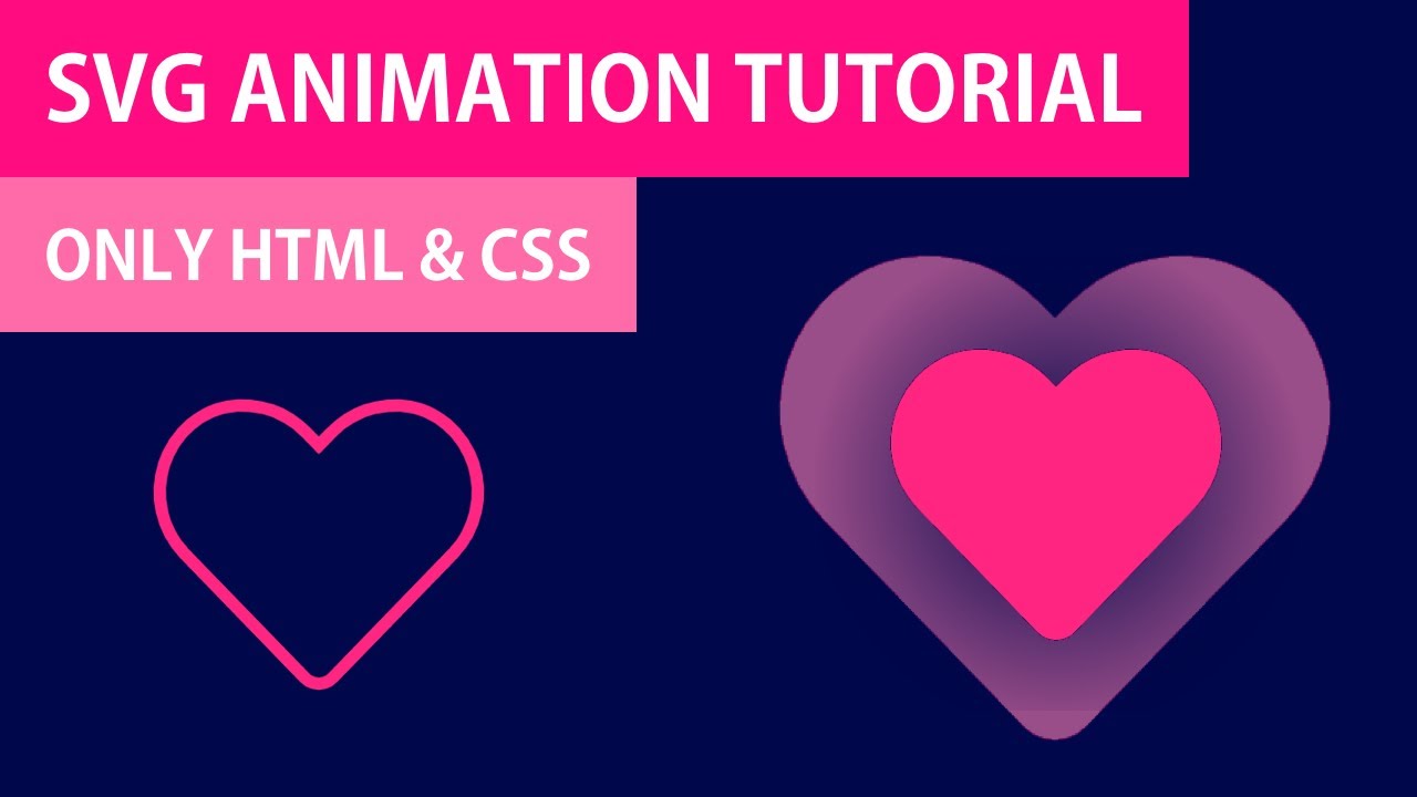 Анимация сердца в формате SVG | Анимация при наведении курсора (HTML/CSS)