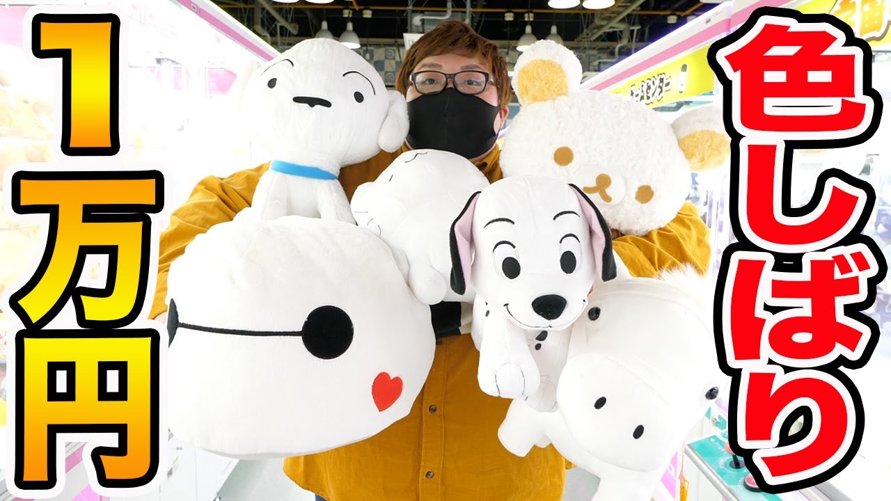 【難関?!】クレーンゲーム１万円で色しばりルールでやったら限界で何個まで取れるのか?!