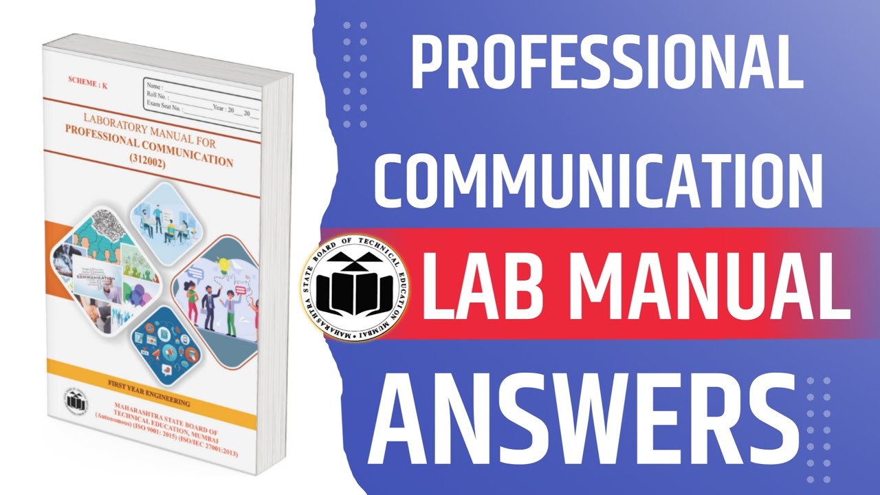 PROFESSIONAL COMMUNICATION 312002 LAB MANUAL ANSWER | #msbte