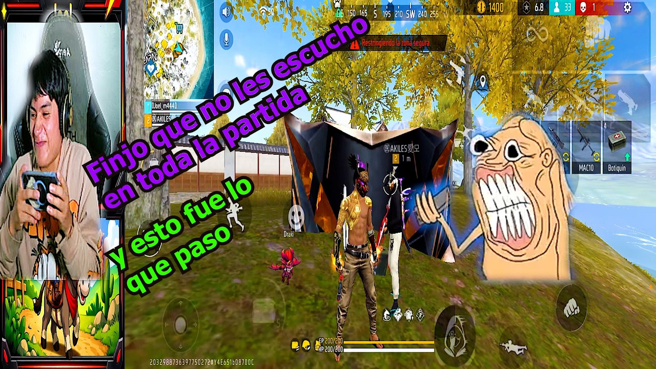 FINJO NO ESCUCHAR EN TODA LA PARTIDA Y ESTO FUE LO QUE PASO. jOEL_M444