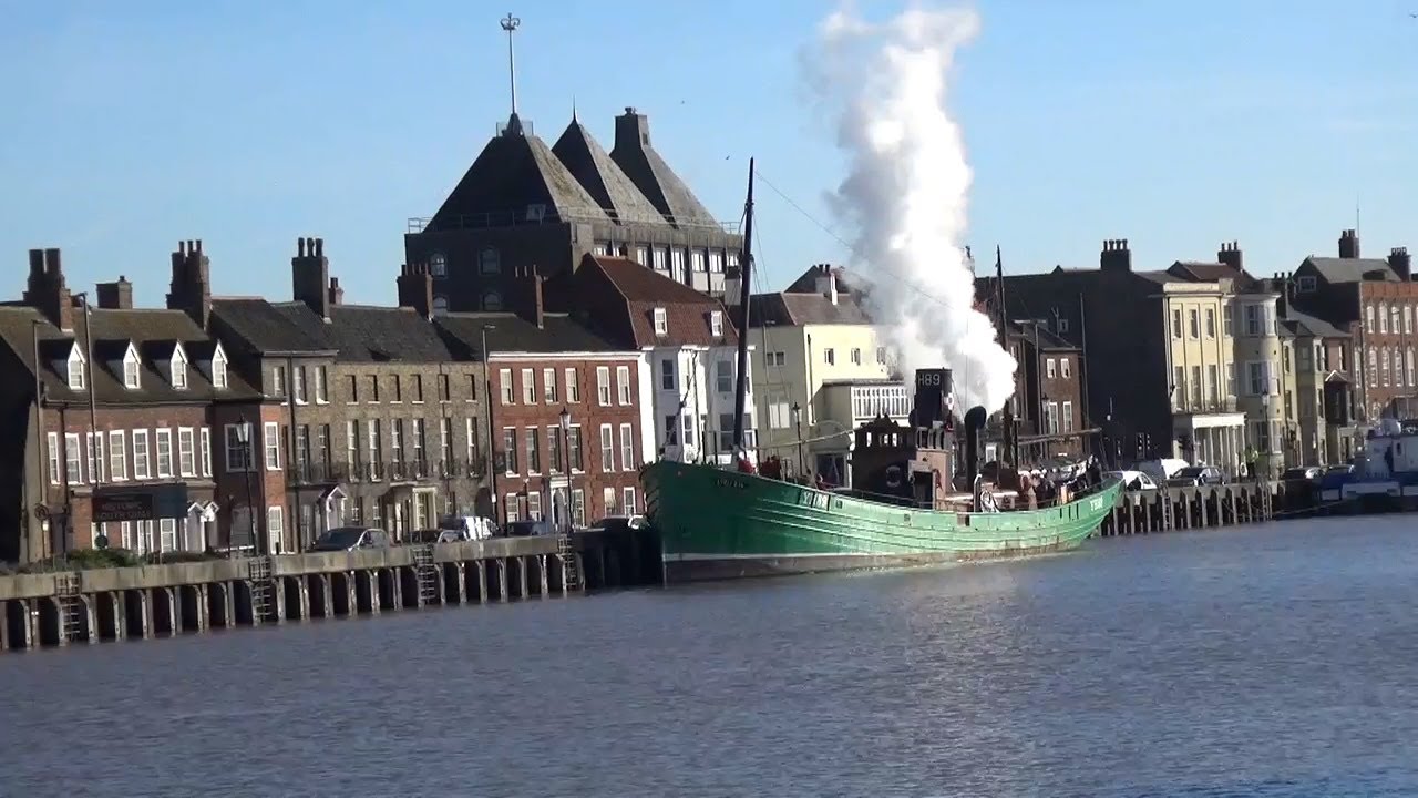 Lydia Eva in Steam for the Opening of the Herring Bridge, Great Yarmouth 1st Feb 2024
