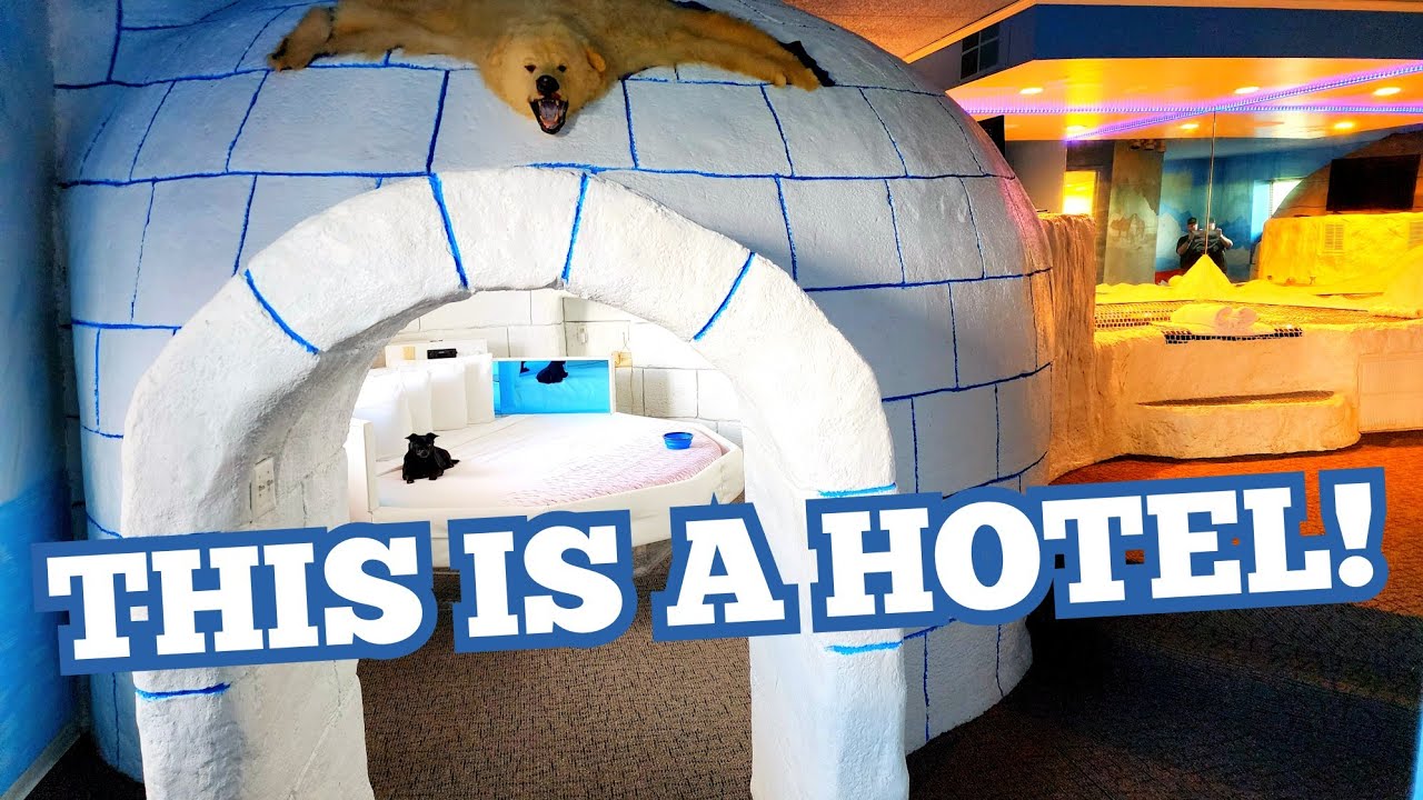 We Slept in An IGLOO At DON Q INN | NORTHERN LIGHTS! Dodgeville, WI