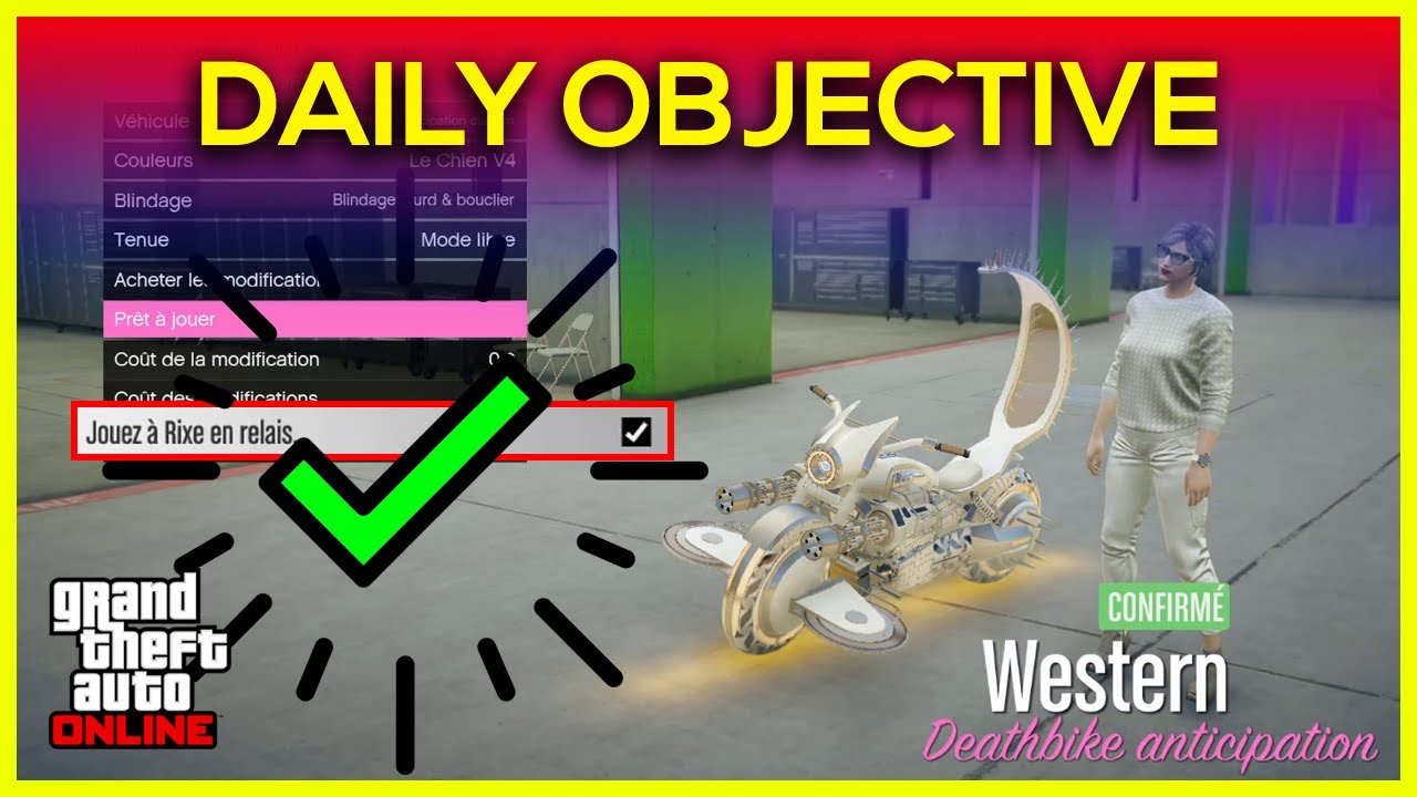 GTA 5 ONLINE : Complete - Jouez a Rixe en Relais | DAILY OBJECTIVE GUIDE Facile 100%✔️