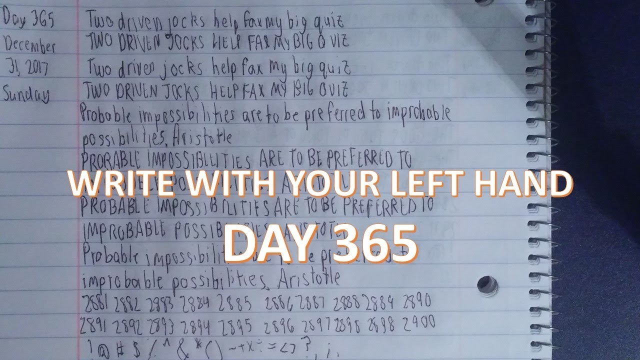 Learn to Write with your Left Hand | DAY 365