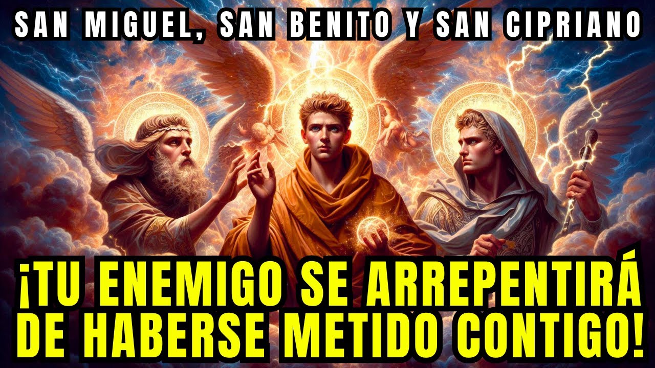 🔴SAN BENITO, SAN MIGUEL Y SAN CIPRIANO, LA MÁS FUERTE PARA VOLTEAR MAGIAS Y DERROTAR ENEMIGOS🙏