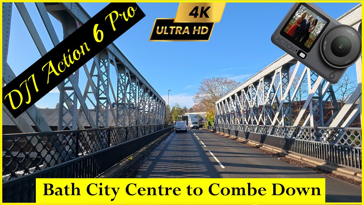 DJI Action 6, Bath City Centre to Combe Down