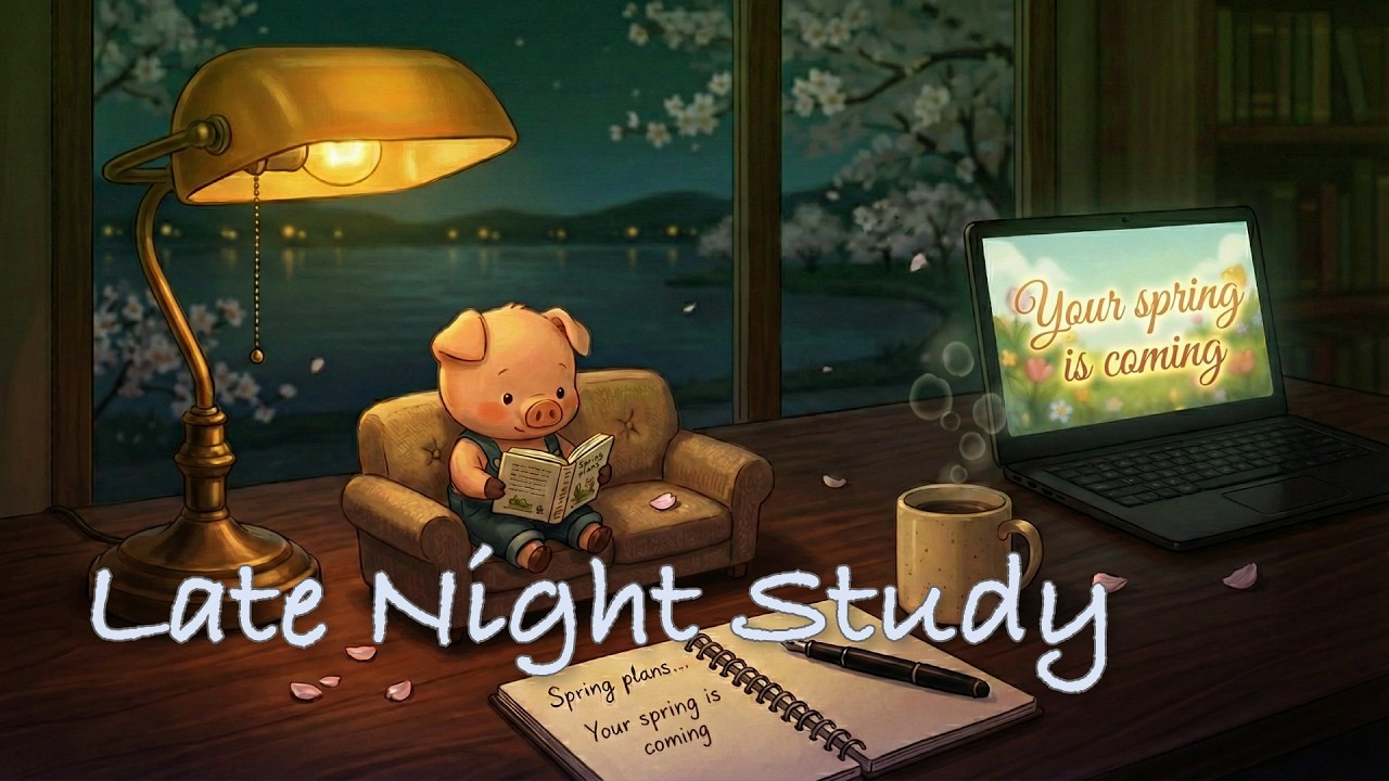 Planning your spring. 🌸 Cozy Sofa Study & Calm Piano with Pippin