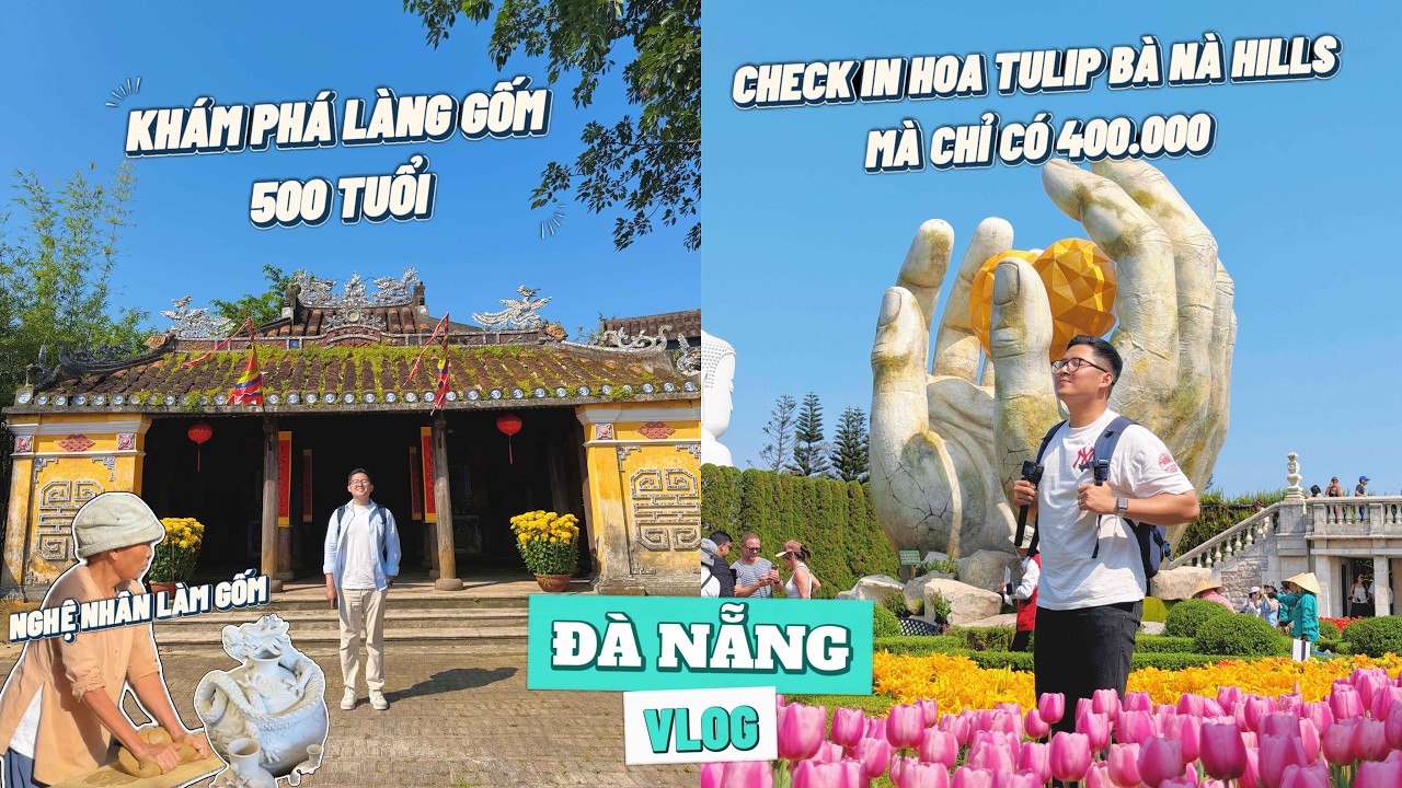 Chuyến du lịch đầu năm, khám phá làng Thanh Hà và ngắm hoa tulip ở Đà Nẵng