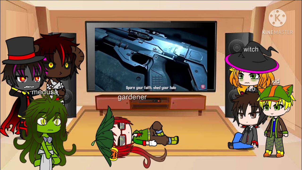 My ocs react to the doom eternal rap (gacha club)