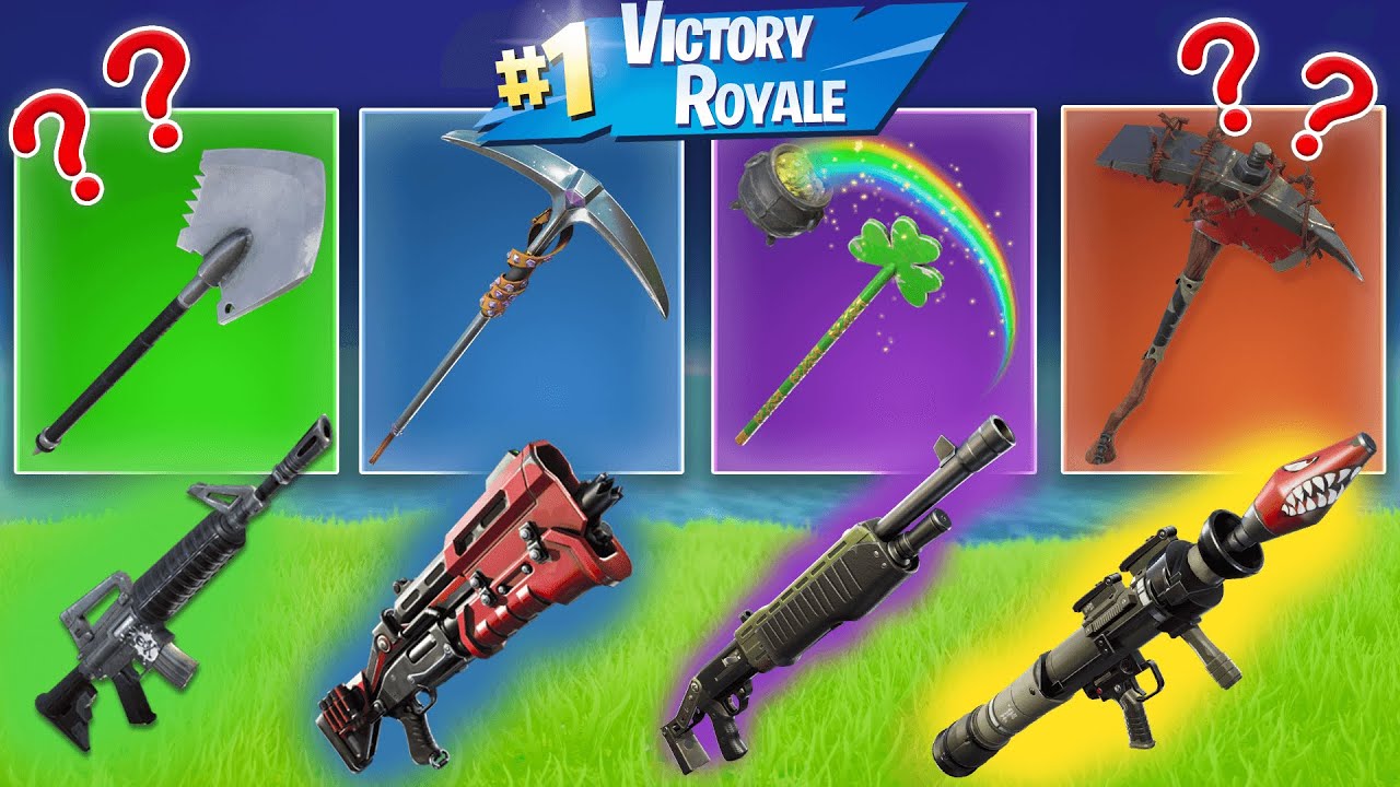 The *RANDOM* PICKAXE CHALLENGE in Fortnite! (So Intense)